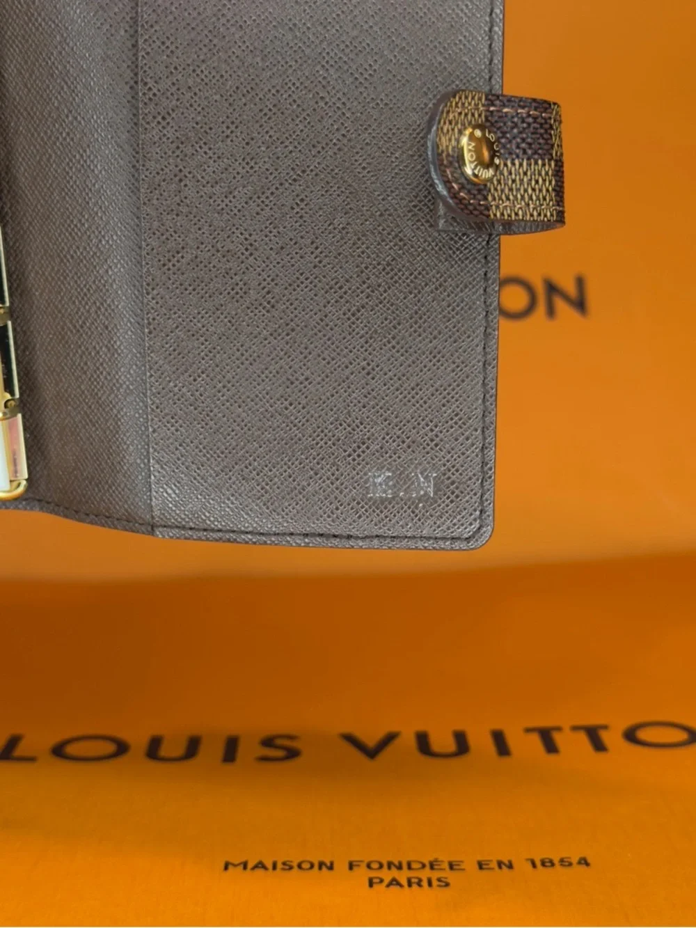 Louis Vuitton PM Agenda Damier Ebene Planner Organizer Notebook Cover Wallet